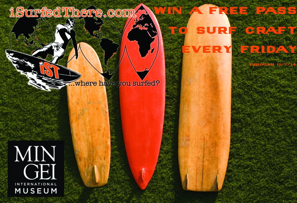 Win two free passes to Surf Craft at The Mingei International Museum!